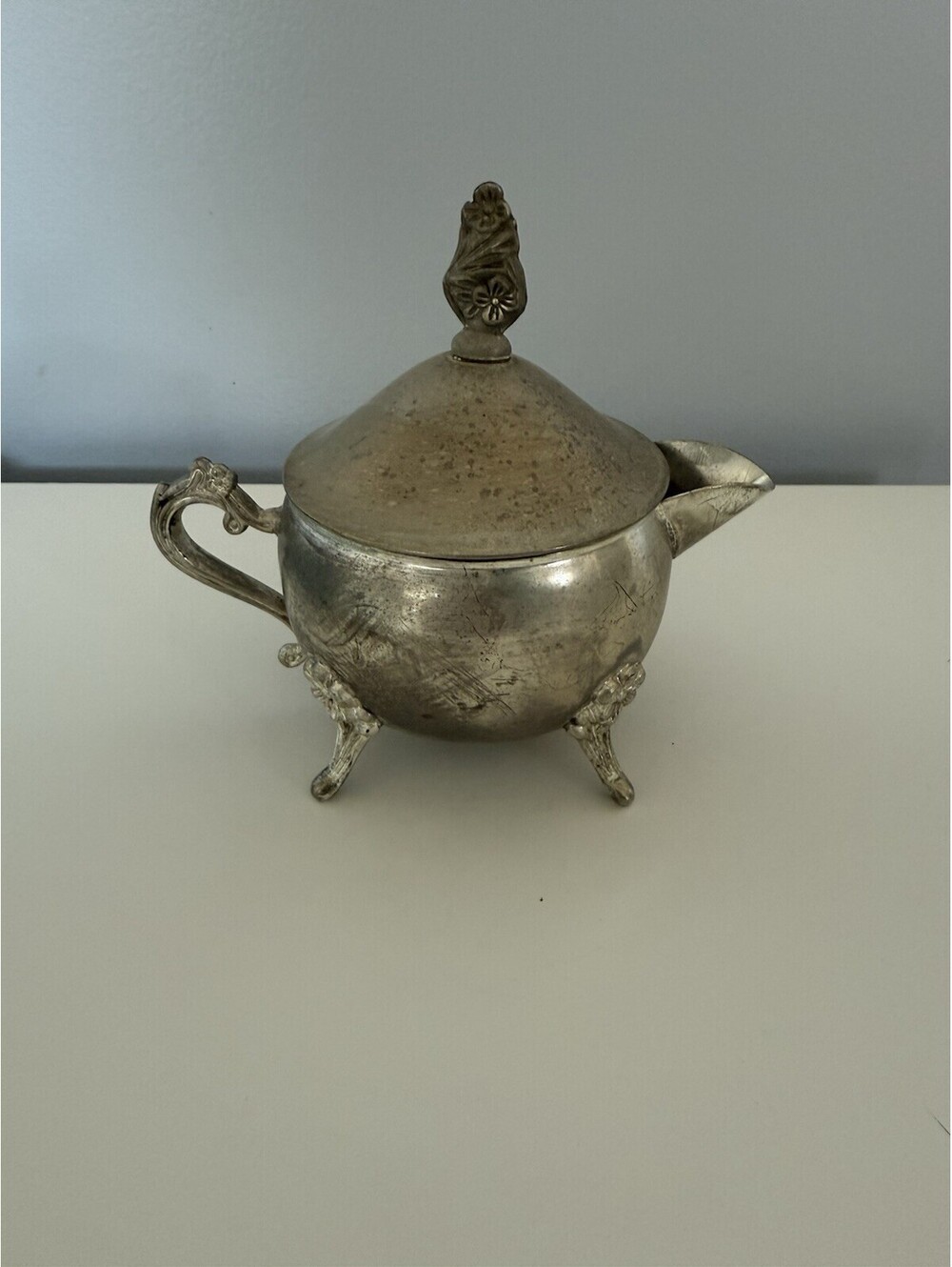 Vintage Reed & Barton Silver-plated Creamer Bowl With Lid